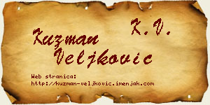Kuzman Veljković vizit kartica